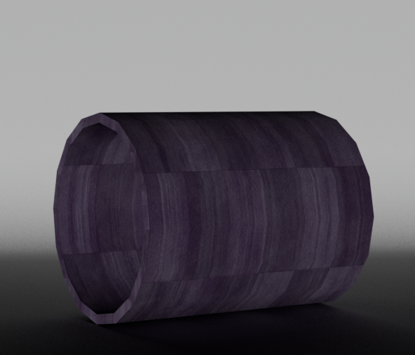 Hair roller 3d model, angle 3