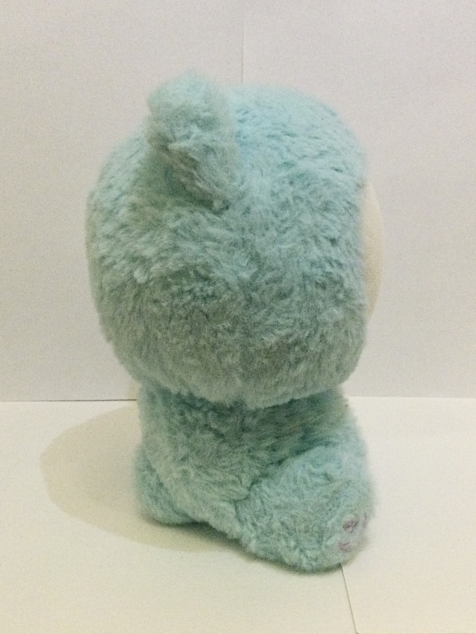 Photograph of a plushie, angle 2