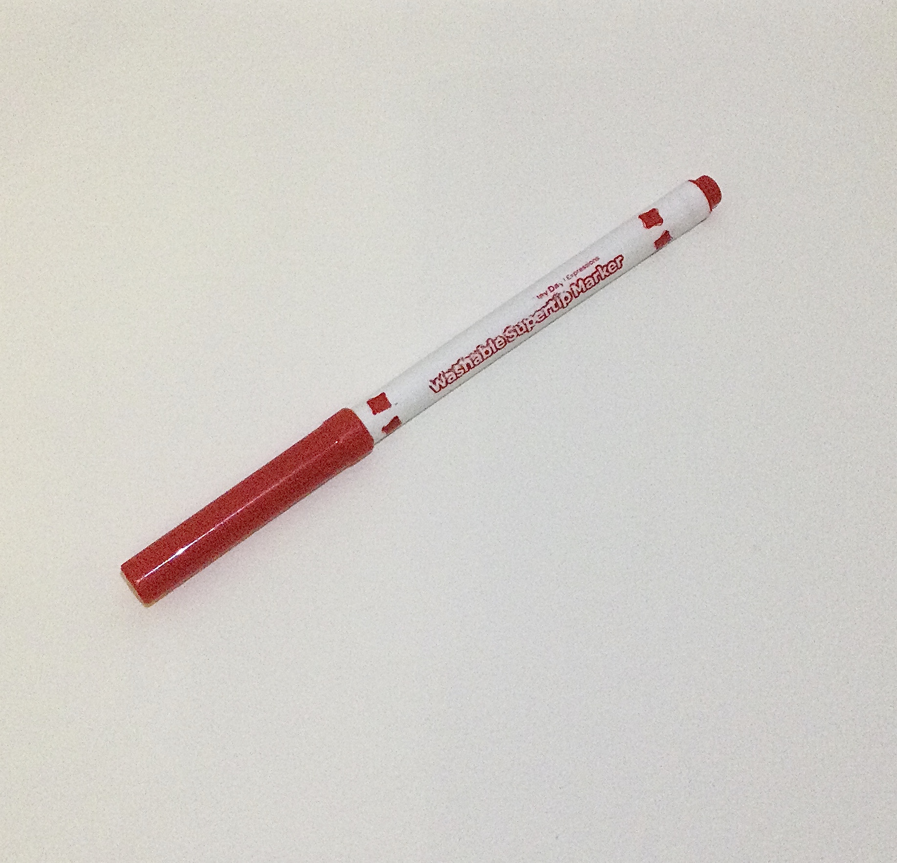 Photograph of a marker, angle 2