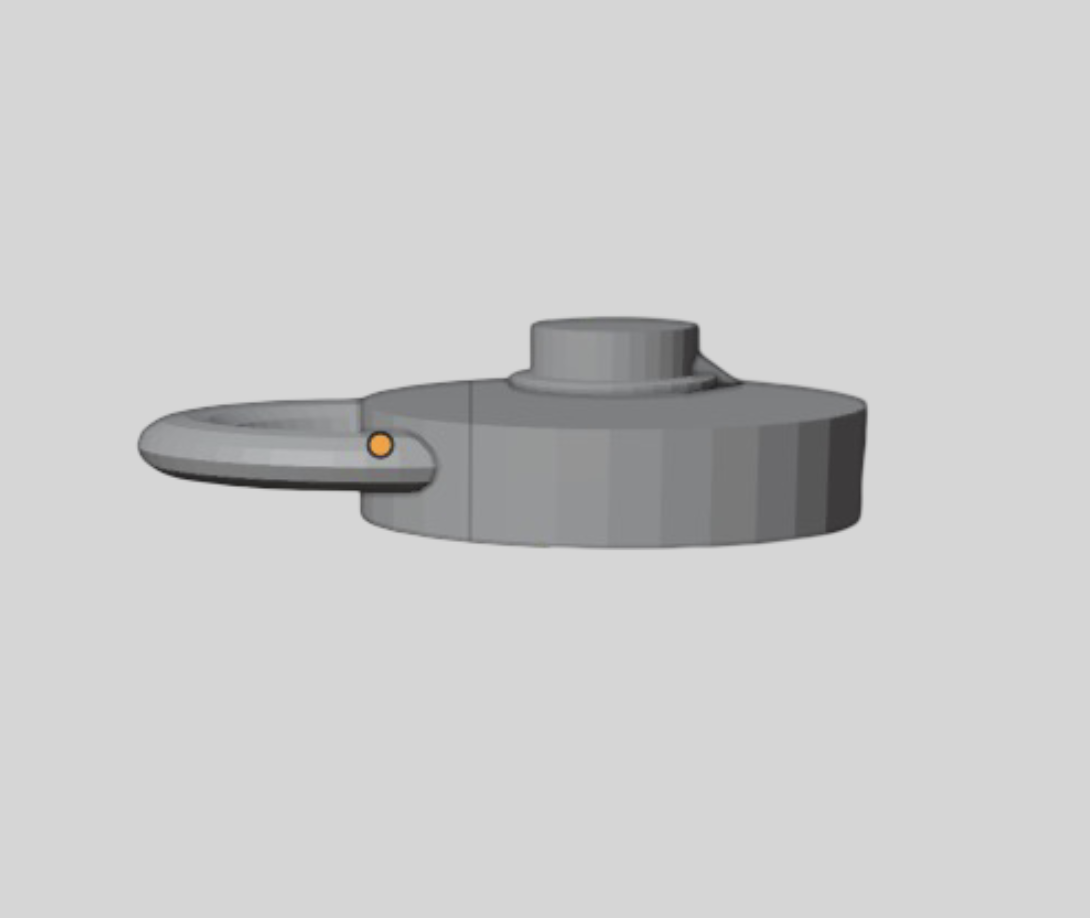 3d model of lock, angle 2