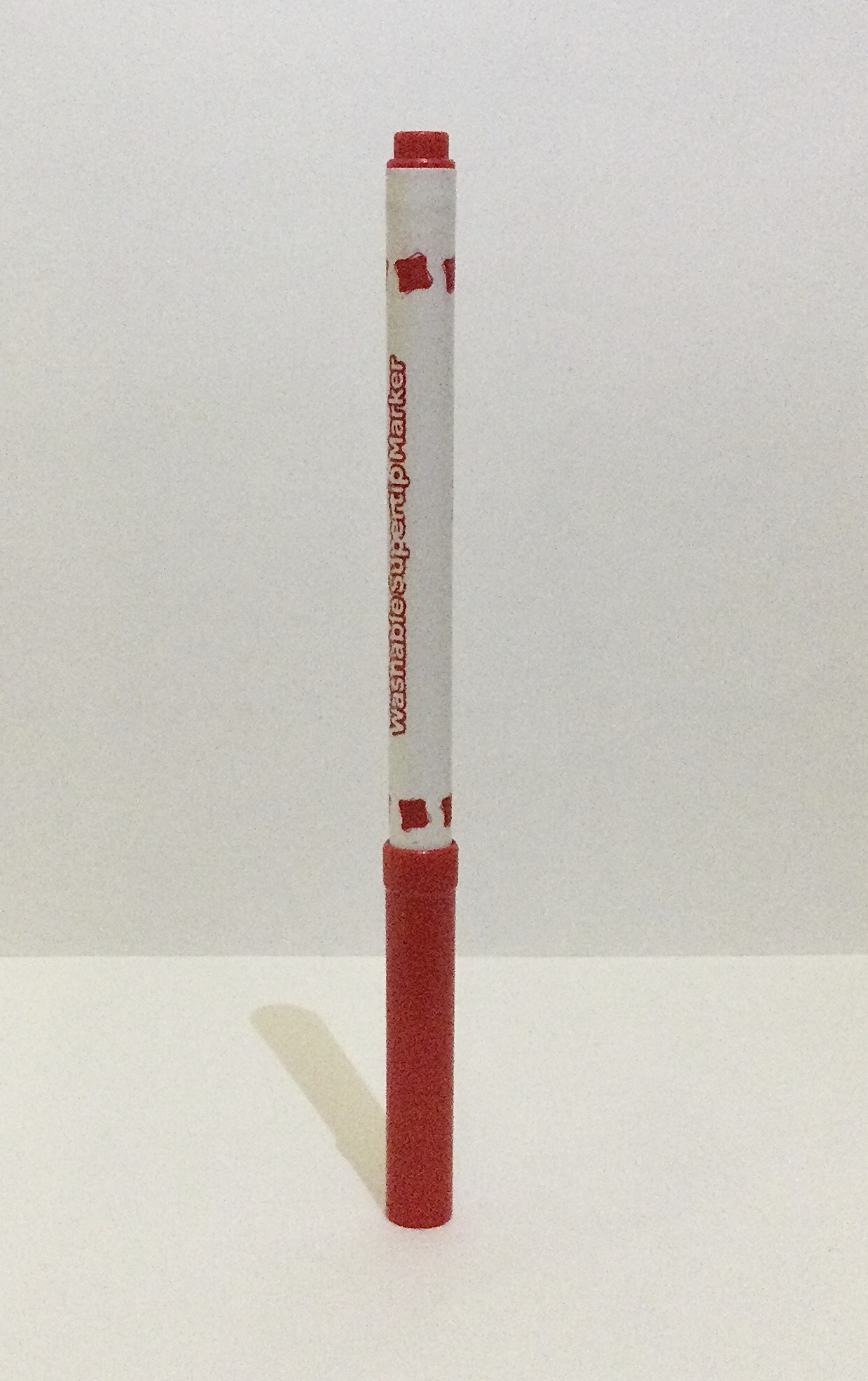 Photograph of a marker, angle 1